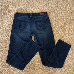 AG dark wash cigarette jeans size 28